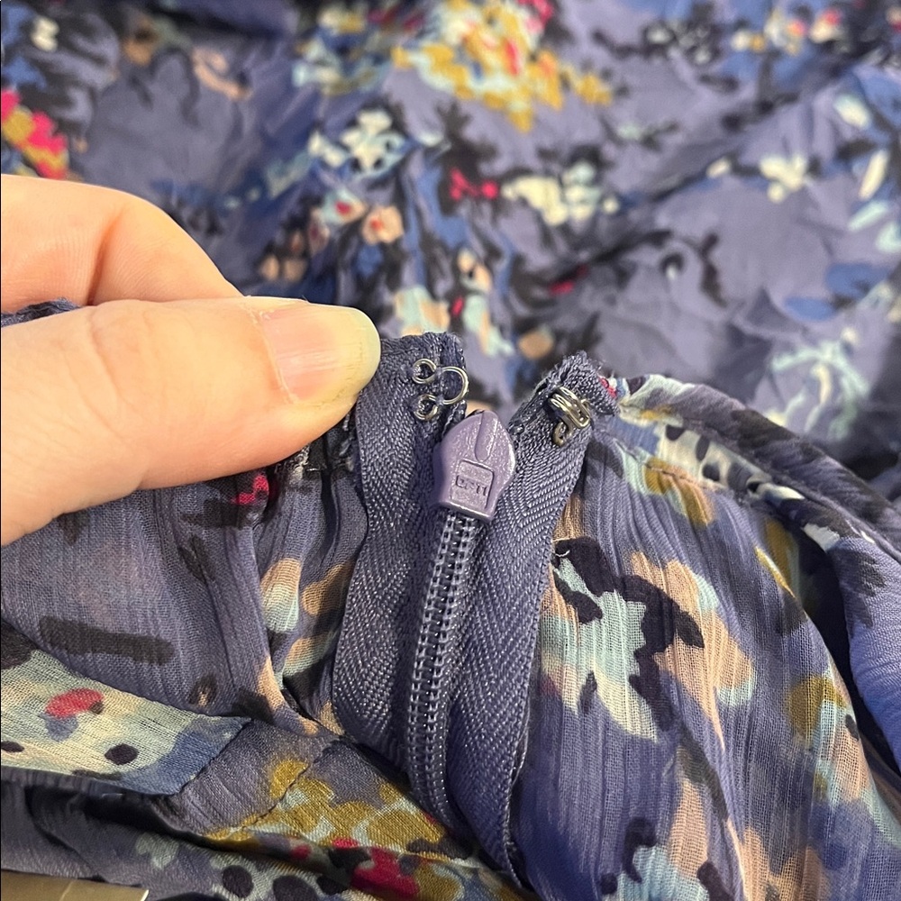 NWT Y2K American Eagle Purple Floral Mini Dress‎ Size 4 - Picture 5 of 7